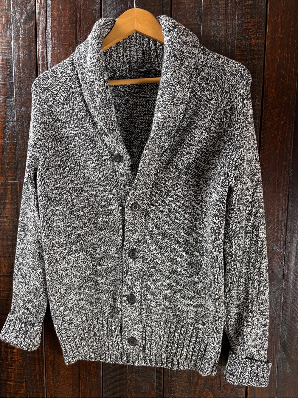 Men's EXPRESS Shawl Collar Button-Up Cardigan Sweater